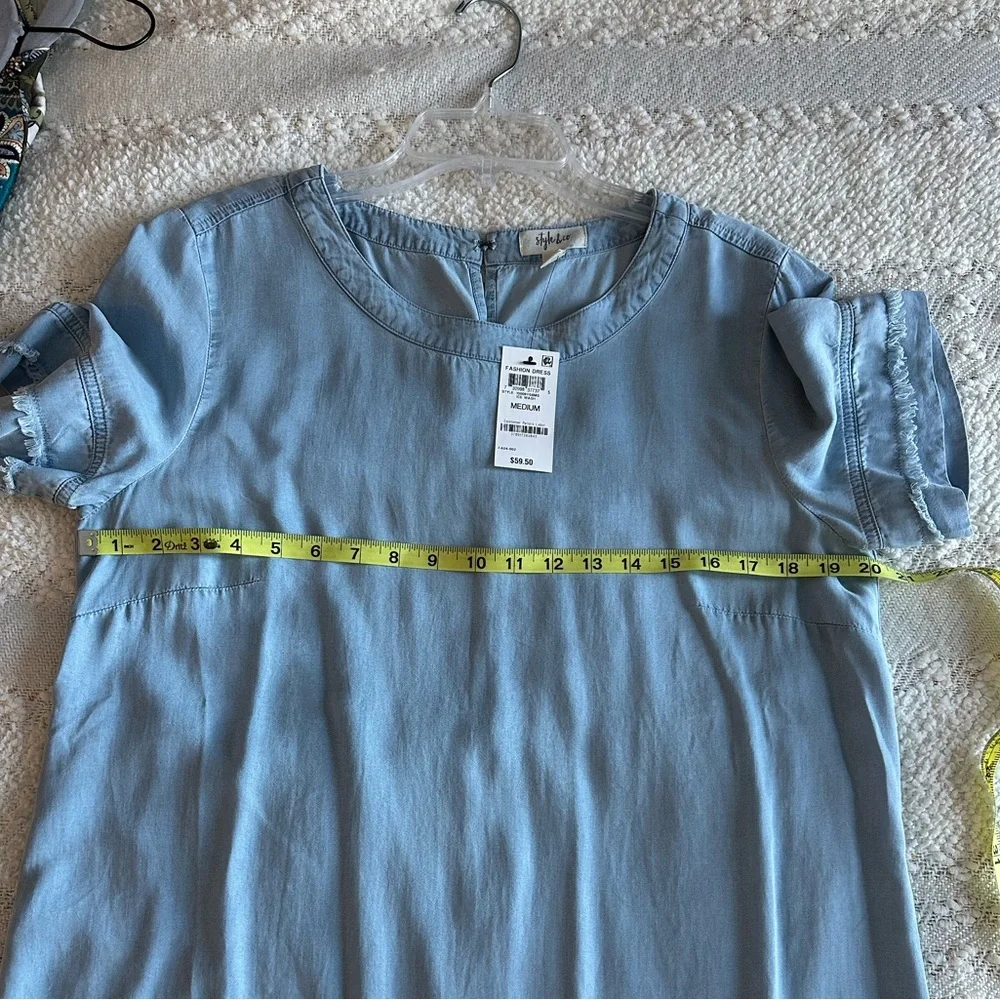 NWT Style and Co. Chambray shift dress - Picture 8 of 8